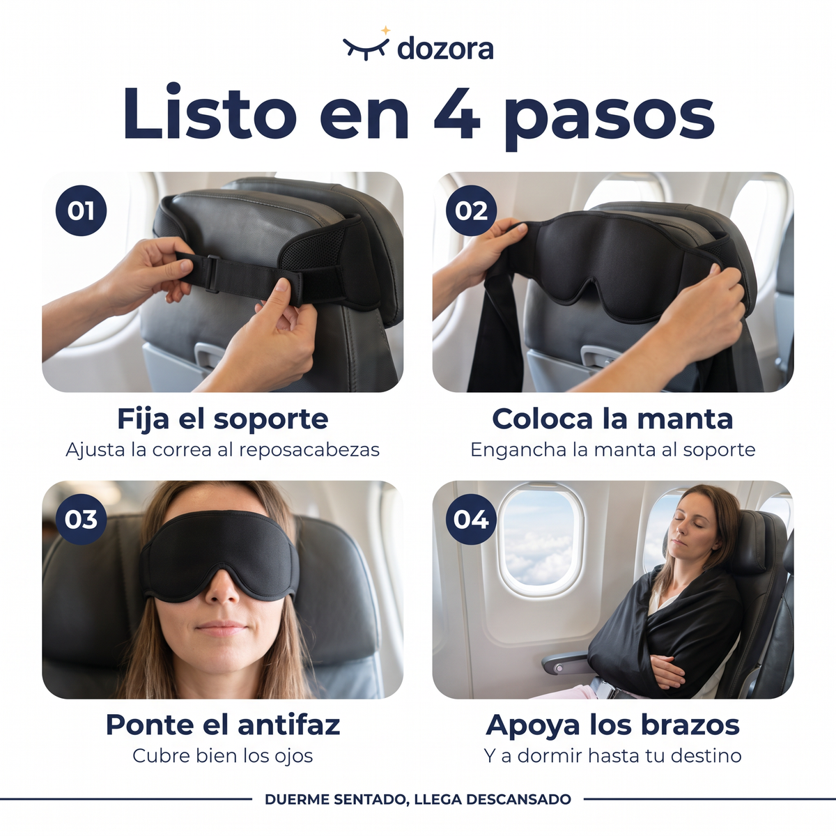 Dozora™ Kit 3 en 1 Para Dormir en Viajes