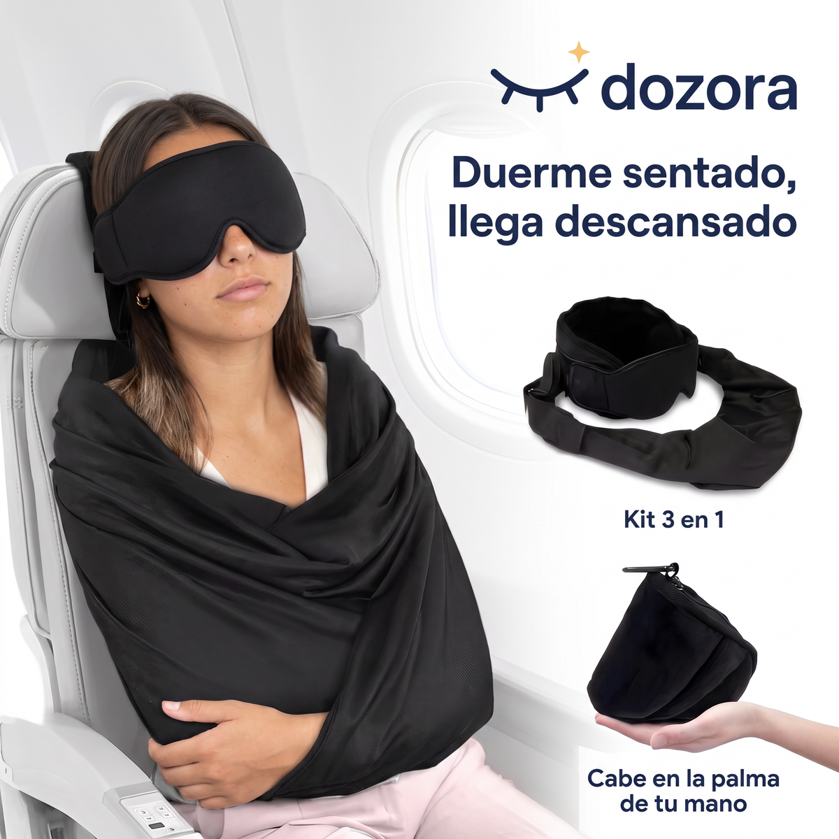 Dozora™ Kit 3 en 1 Para Dormir en Viajes