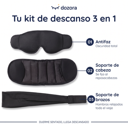Dozora™ Kit 3 en 1 Para Dormir en Viajes